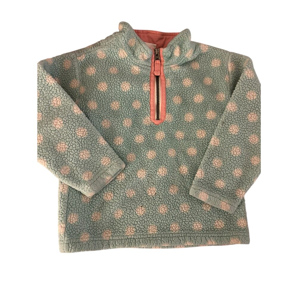 Hanna Andersson blue dot fleece 110